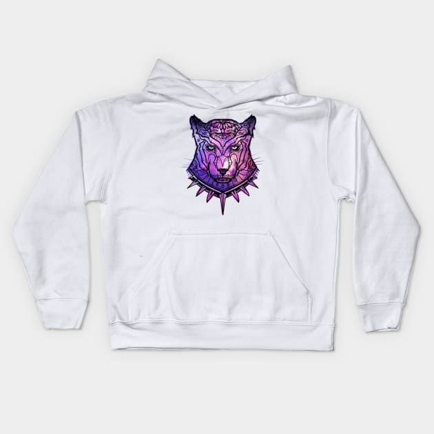 Black Panther Sky Kids Hoodie by LivMat